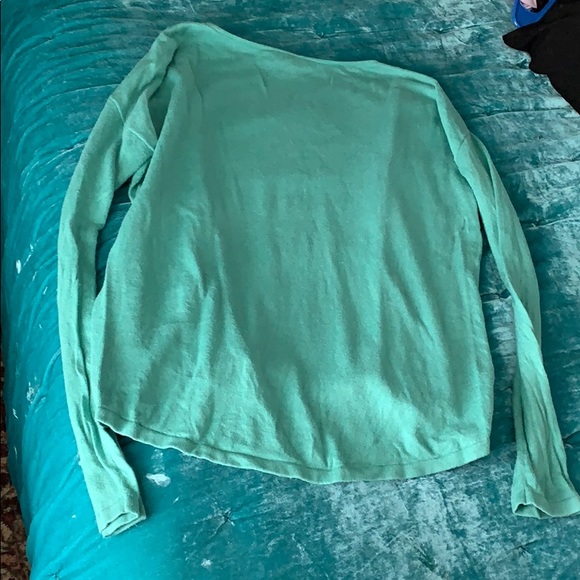 Green Loft Ruffle Sweater - Picture 5 of 5